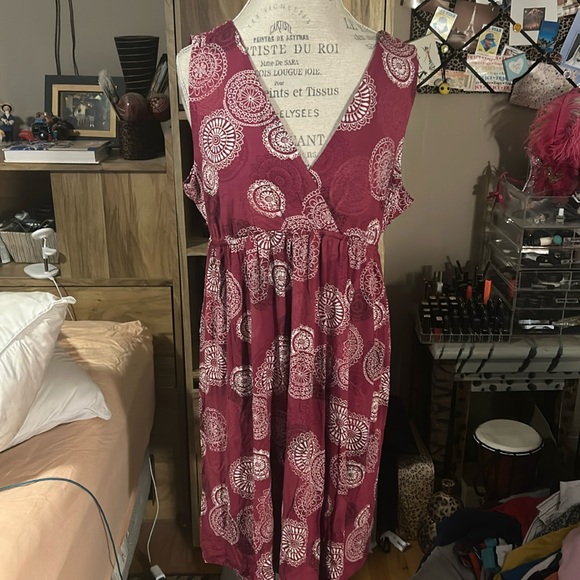 New York & Company Dresses & Skirts - New York & Co Pink Printed Dress - XL